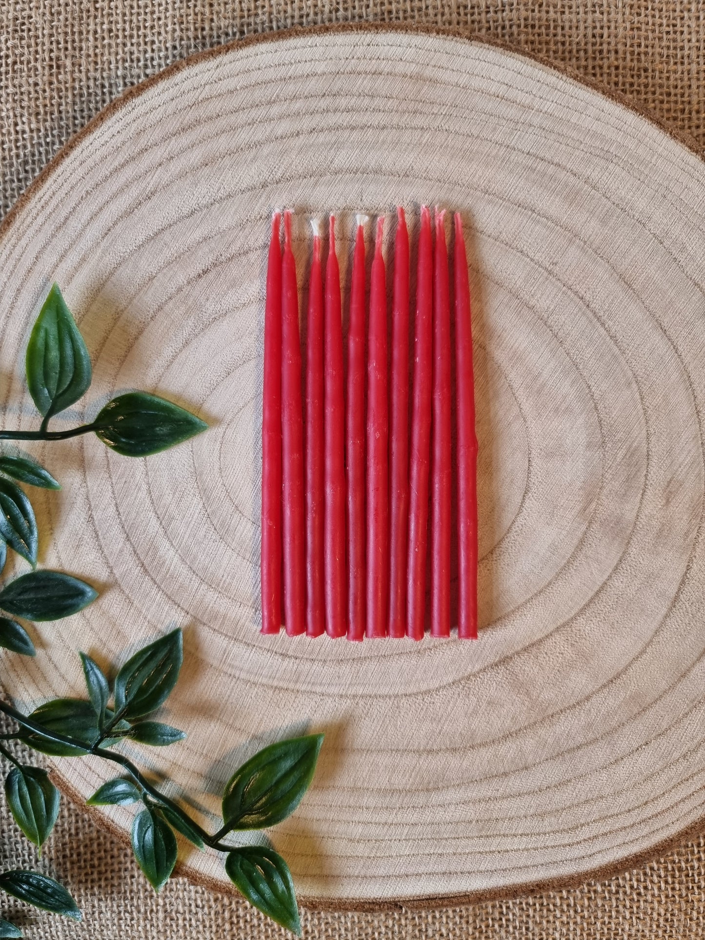 Beeswax Birthday-Party Candles Pk 10