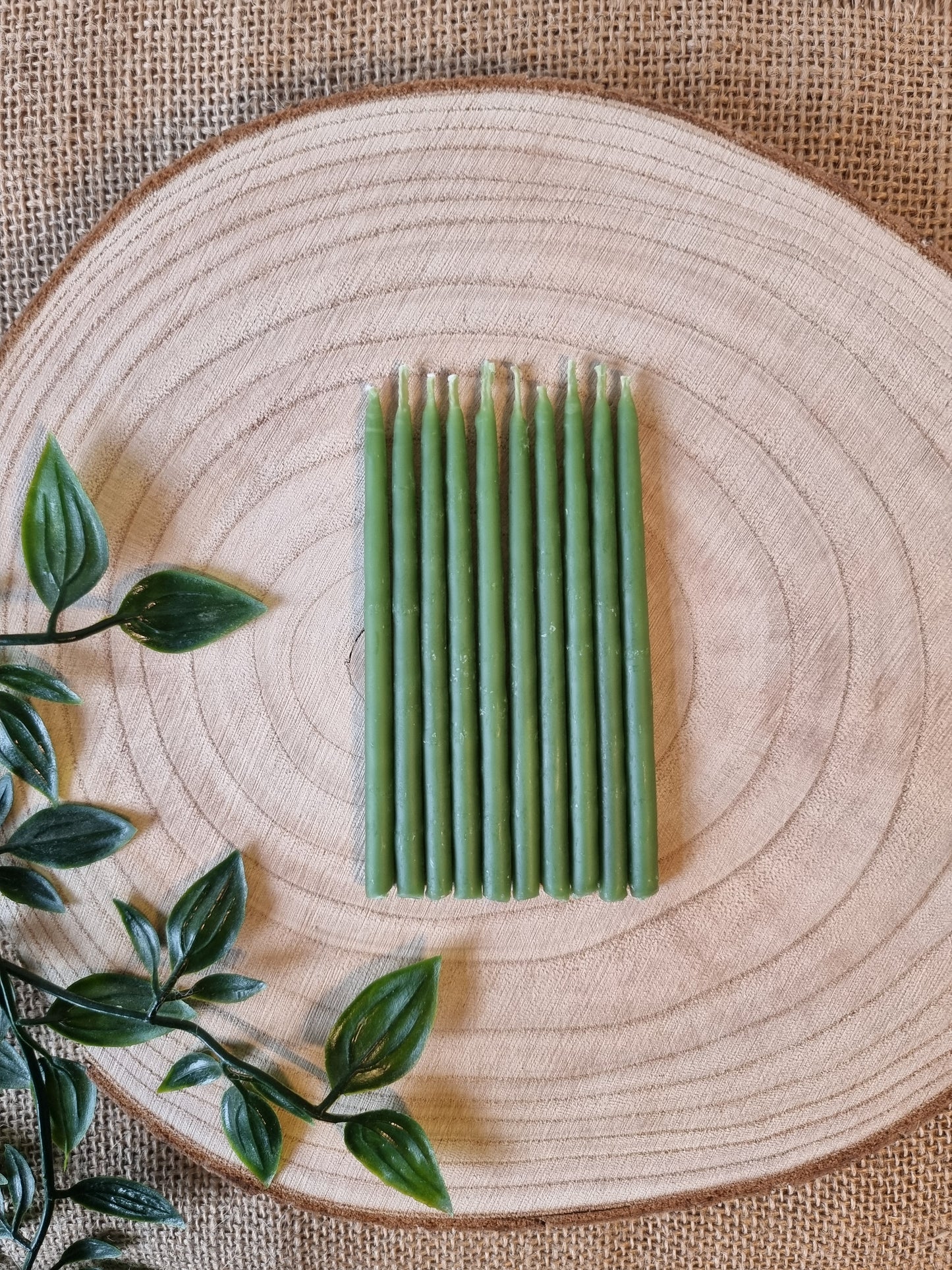 Beeswax Birthday-Party Candles Pk 10