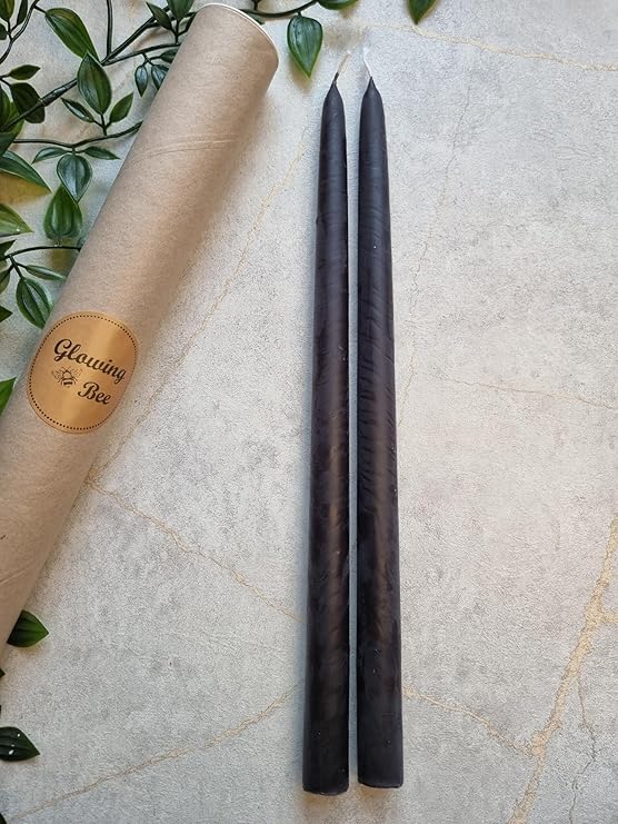 Beeswax Taper Dinner Candles pk 2