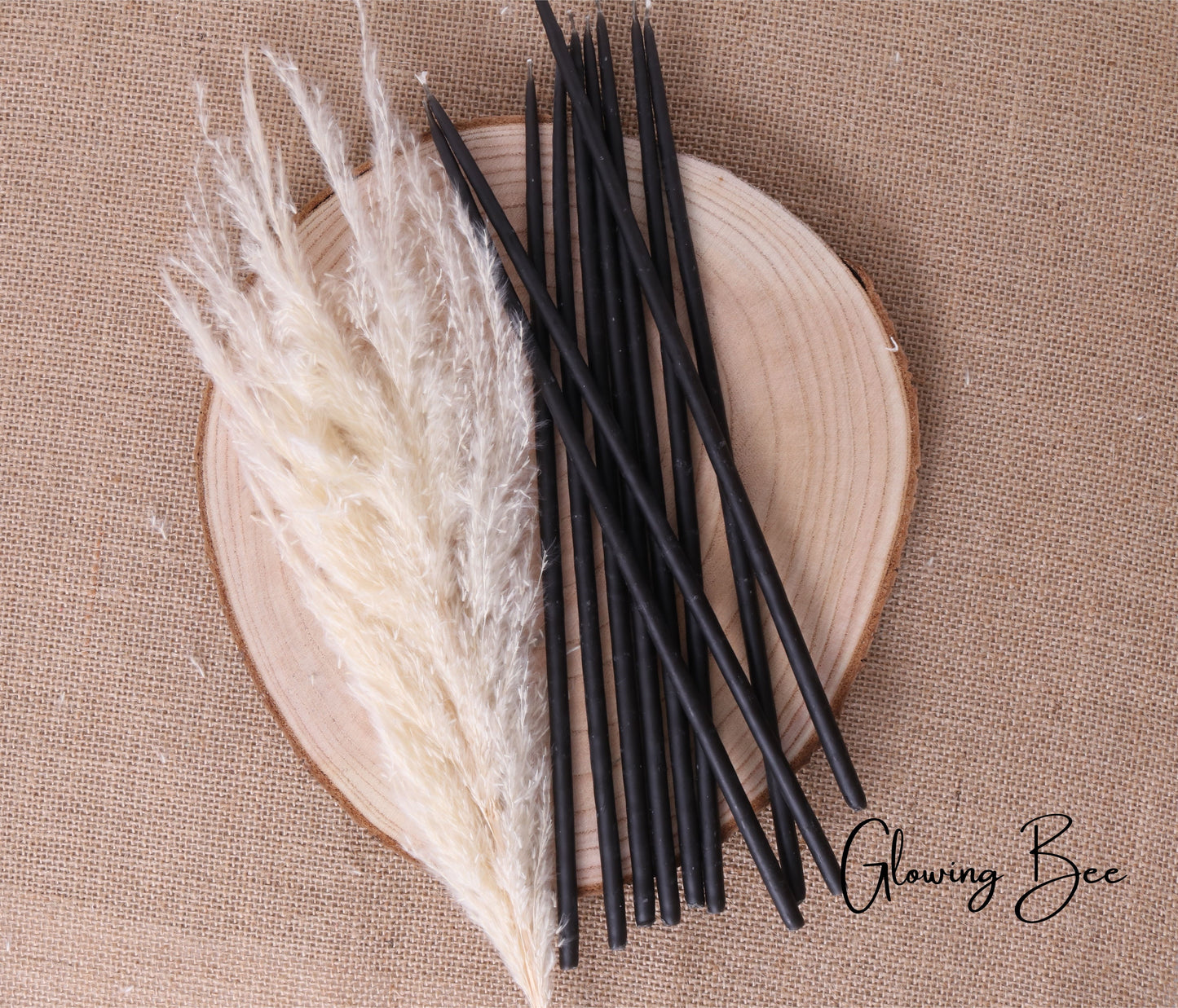 Thin Taper Beeswax Candles 10 pack